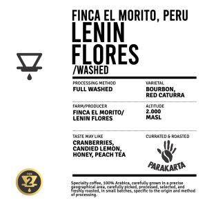 Alternative view of Finca El Morito, Peru - Lenin Flores - Washed - 150gr - For Filter