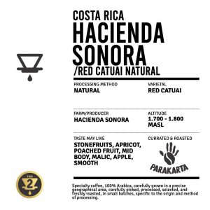 Alternative view of Costa Rica - Hacienda Sonora - Red Catuai Natural - 150gr - For Filter