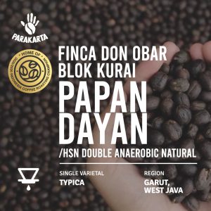 Alternative view of Finca Don Obar Blok Kurai - Papandayan - HSN Double Anaerobic Natural - 150gr - For Filter